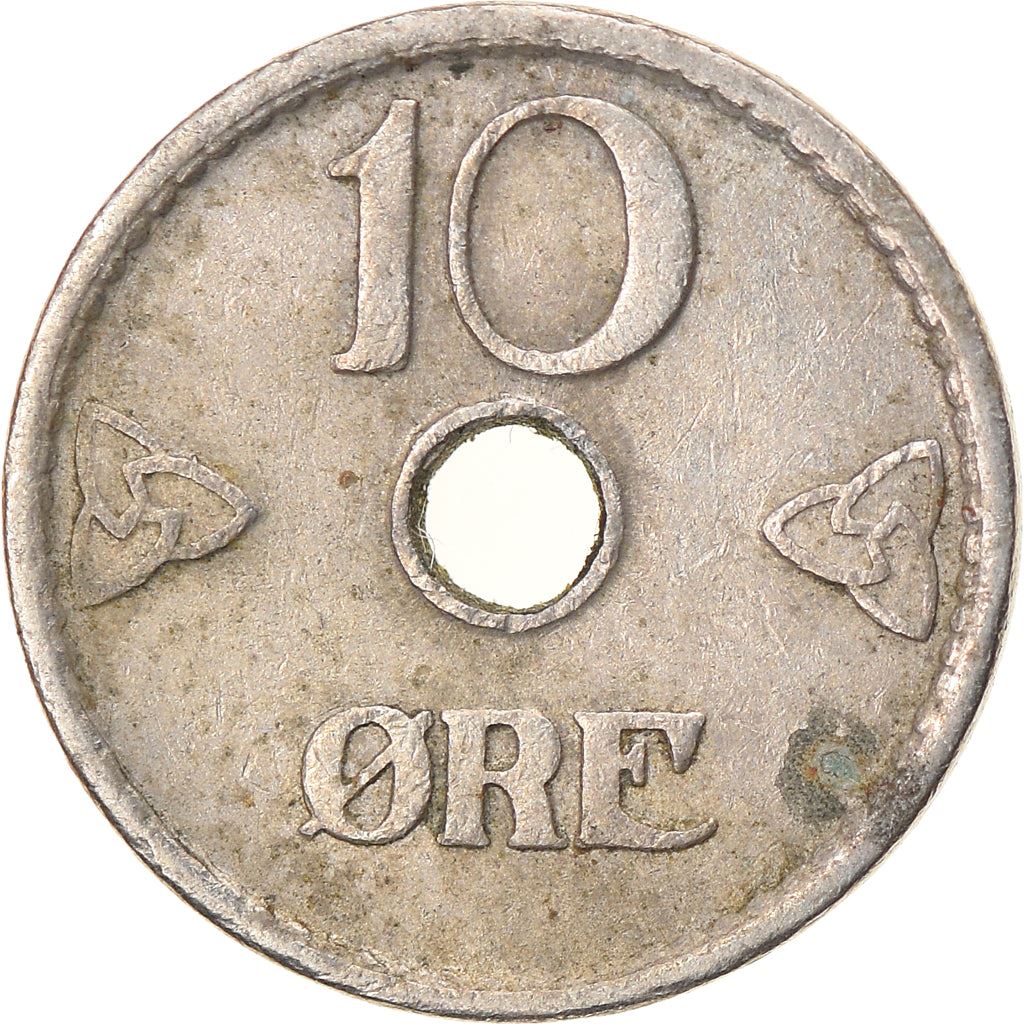 Norway 10 Ore Coin | Haakon VII | KM383 | 1924 - 1951