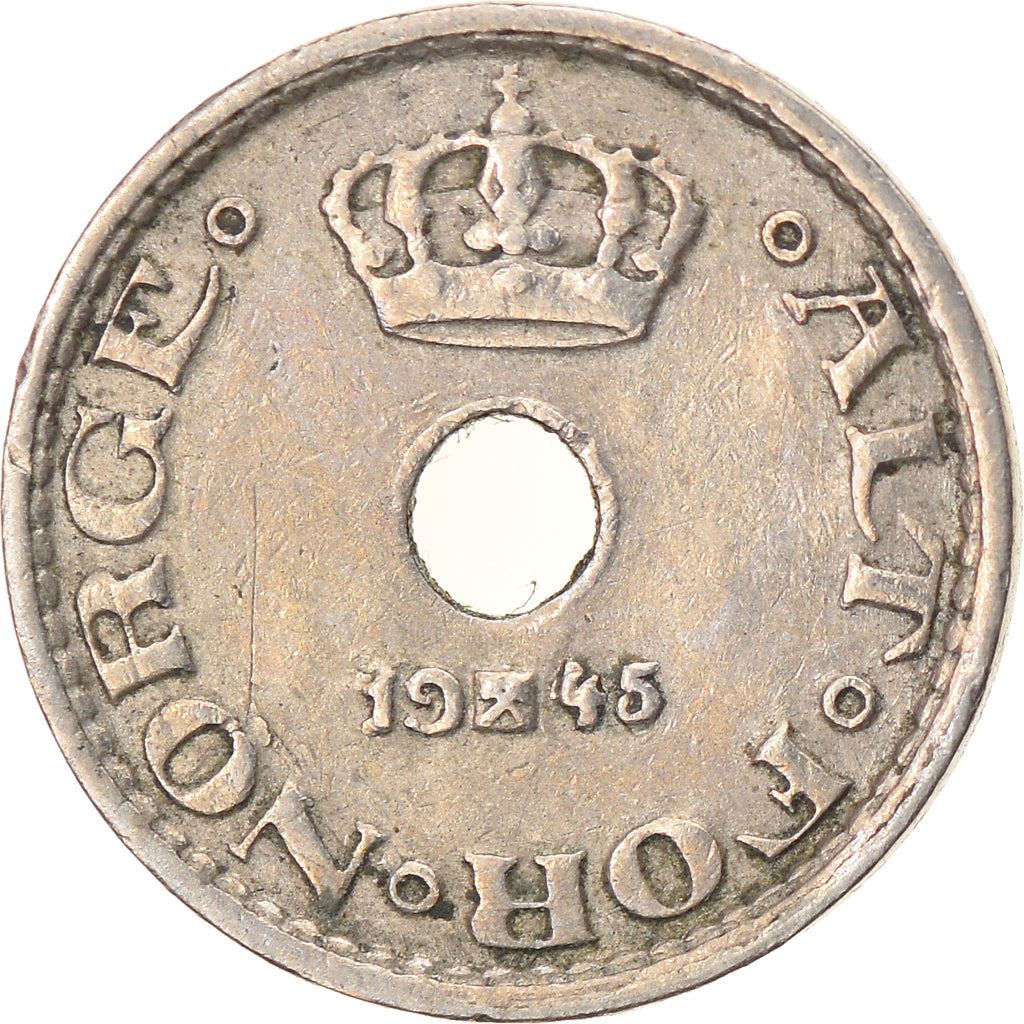 Norway 10 Ore Coin | Haakon VII | KM383 | 1924 - 1951