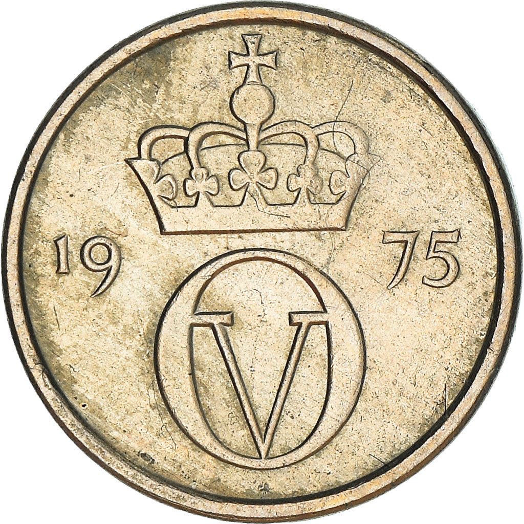 Norway 10 Øre - Olav V Coin KM416 1974 - 1991