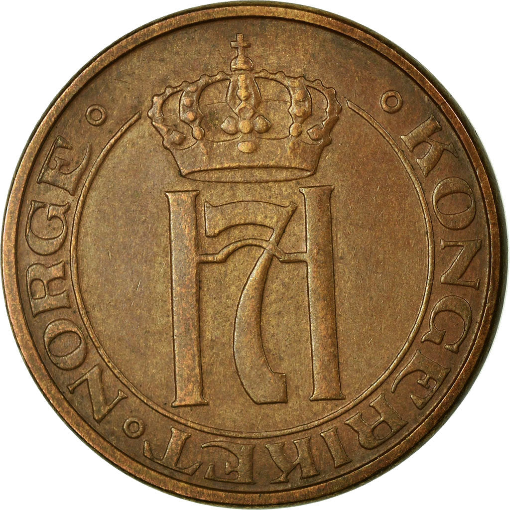 Norway 2 Øre - Haakon VII Coin KM371 1909 - 1952