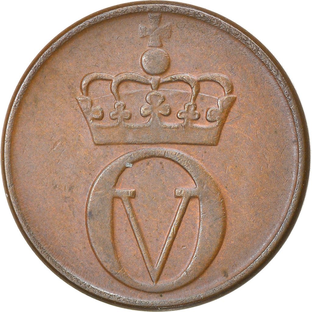 Norway 2 Øre - Olav V large letters Coin KM410 1959 - 1972