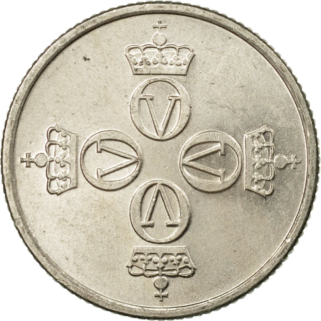 Norway 25 Øre - Olav V Coin KM417 1974 - 1982