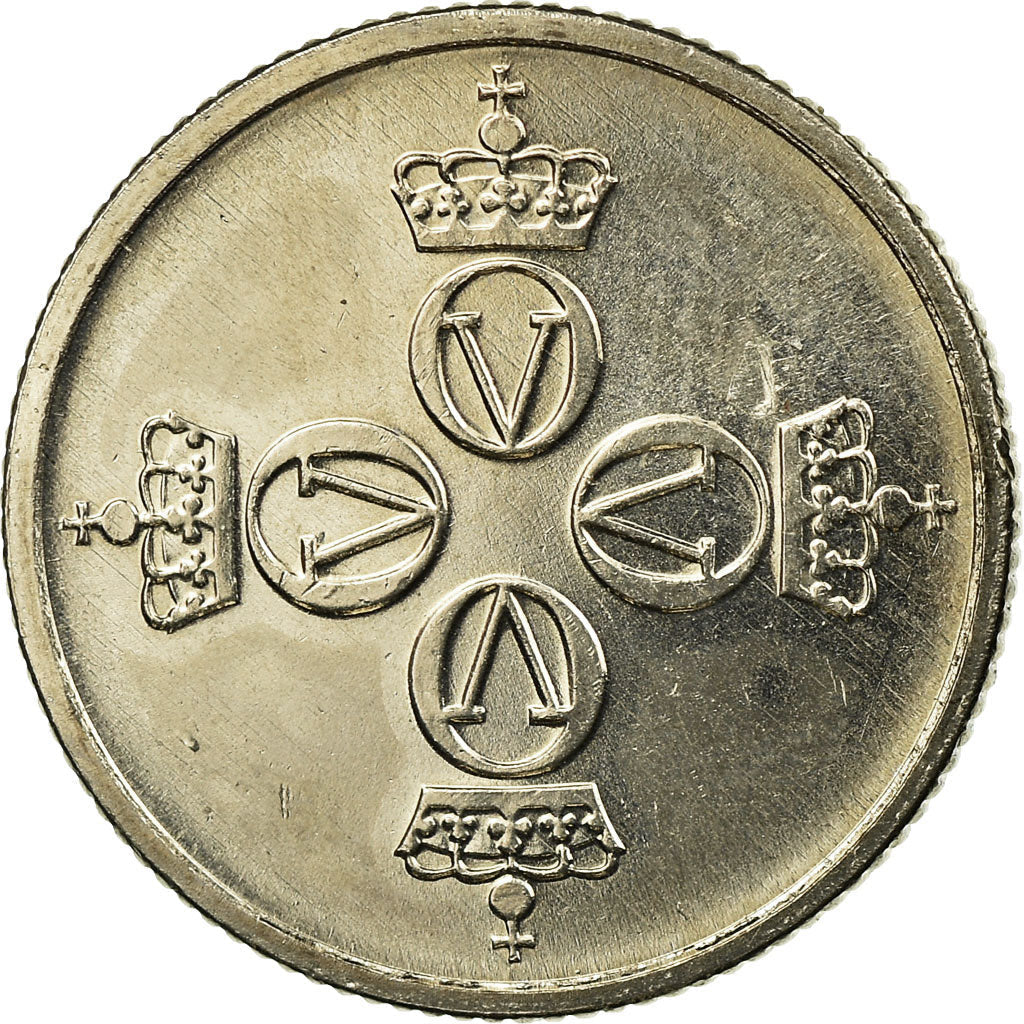 Norway 25 Øre - Olav V Coin KM417 1974 - 1982