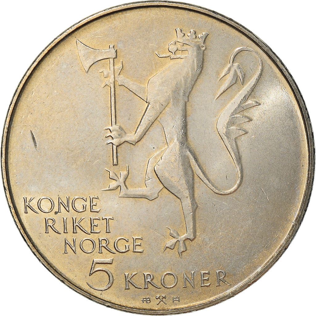 Norway | 5 Kroner Coin | Olav V | 350th Anniversary of Norwegian Army | KM423 |1978