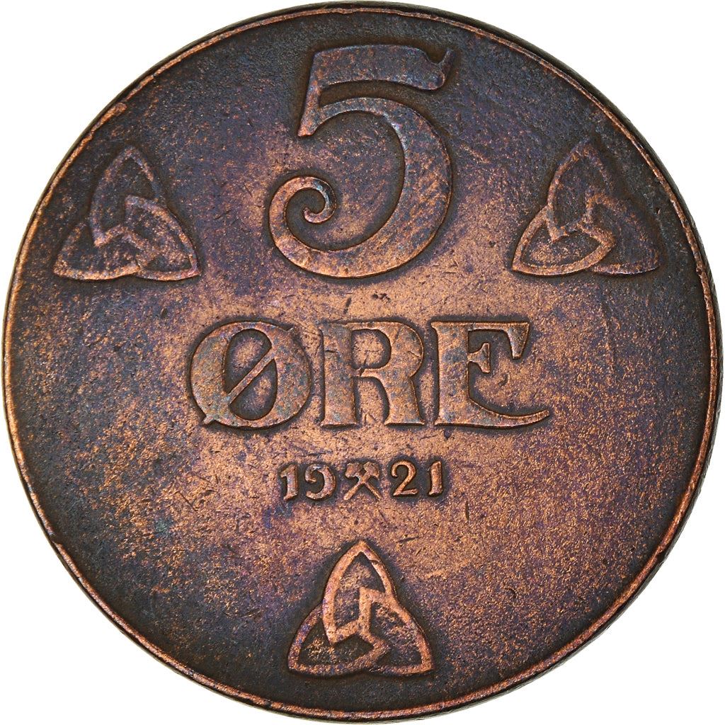 Norway | 5 Ore Coin | Haakon VII | KM368 | 1908 - 1952