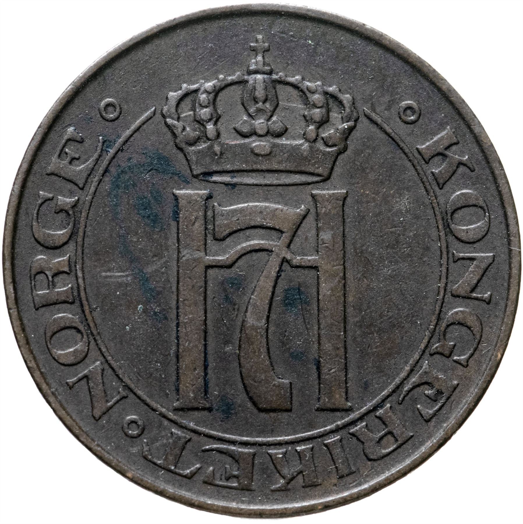 Norway | 5 Ore Coin | Haakon VII | KM368 | 1908 - 1952