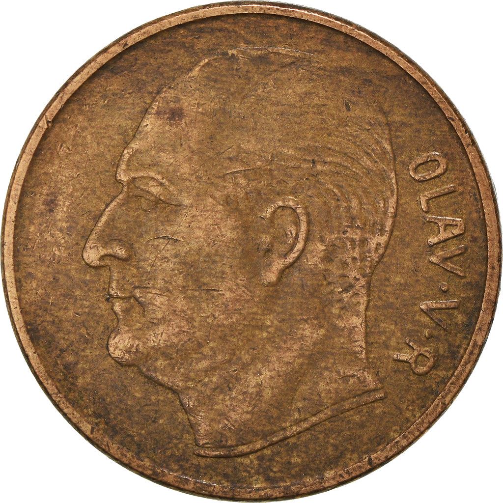 Norway 5 Øre - Olav V Coin KM405 1958 - 1973