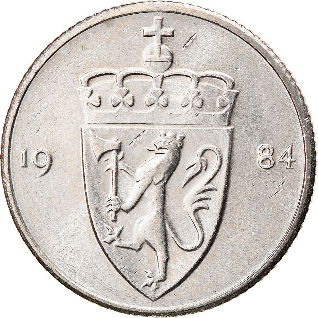 Norway 50 Øre - Olav V Coin KM418 1974 - 1996