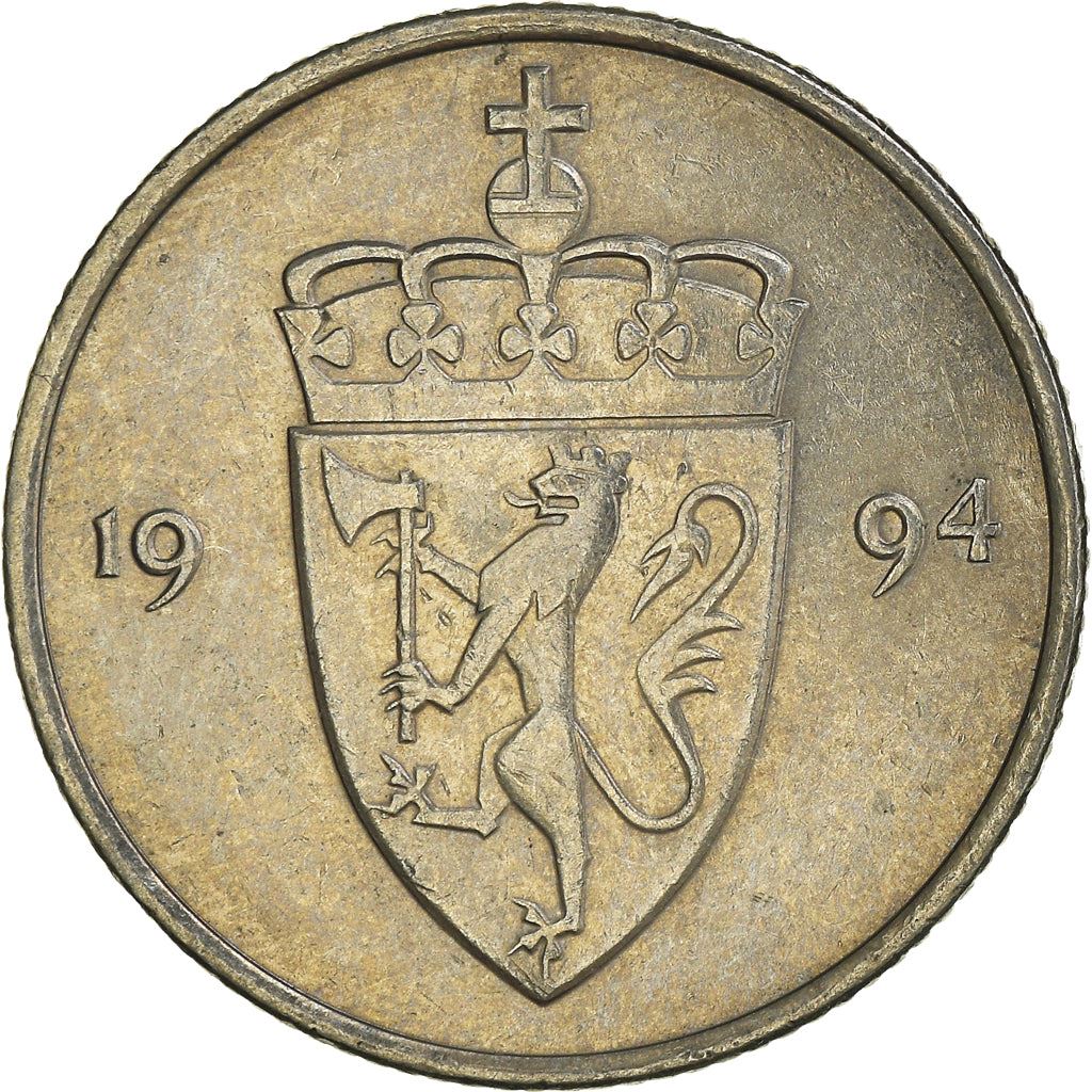 Norway 50 Øre - Olav V Coin KM418 1974 - 1996