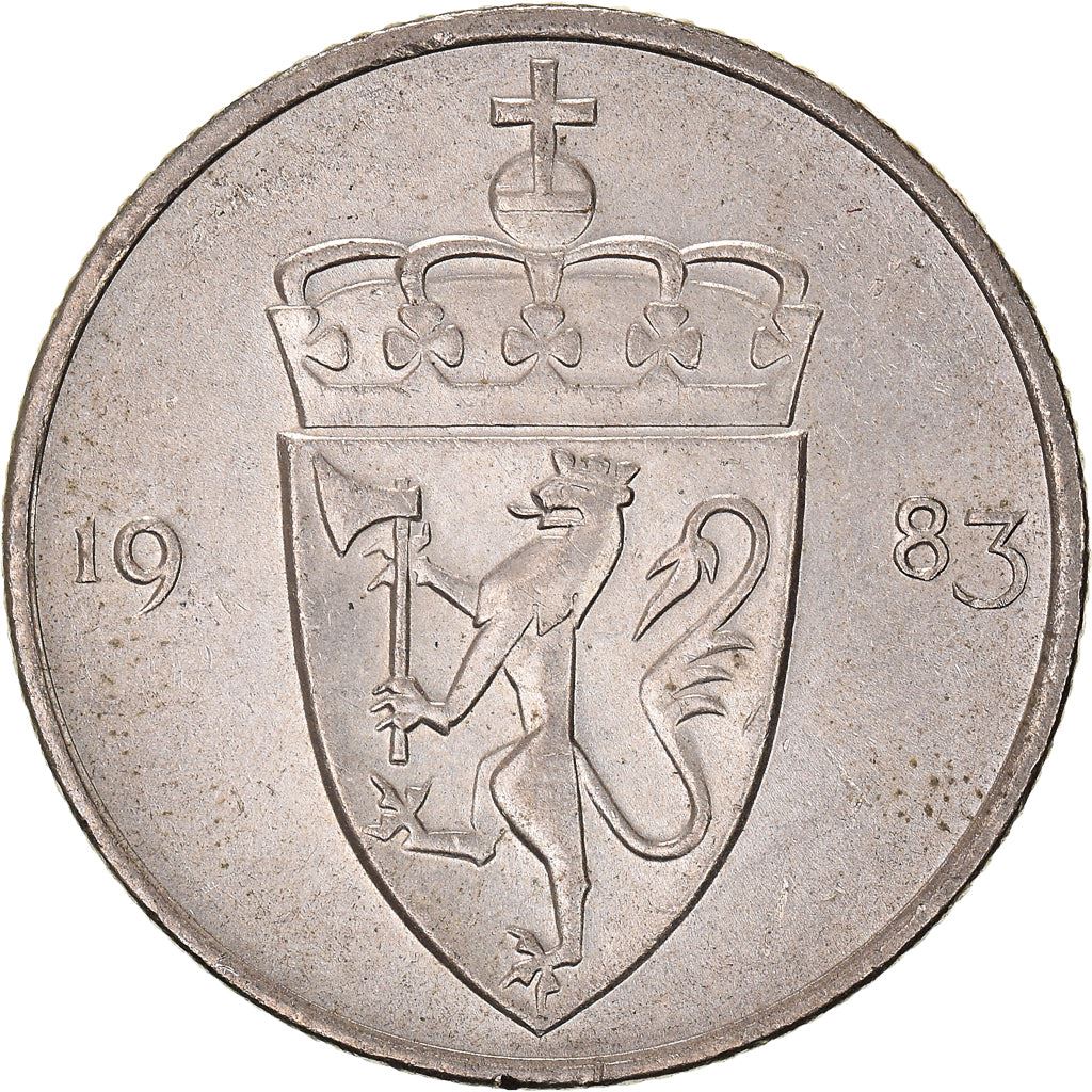 Norway 50 Øre - Olav V Coin KM418 1974 - 1996