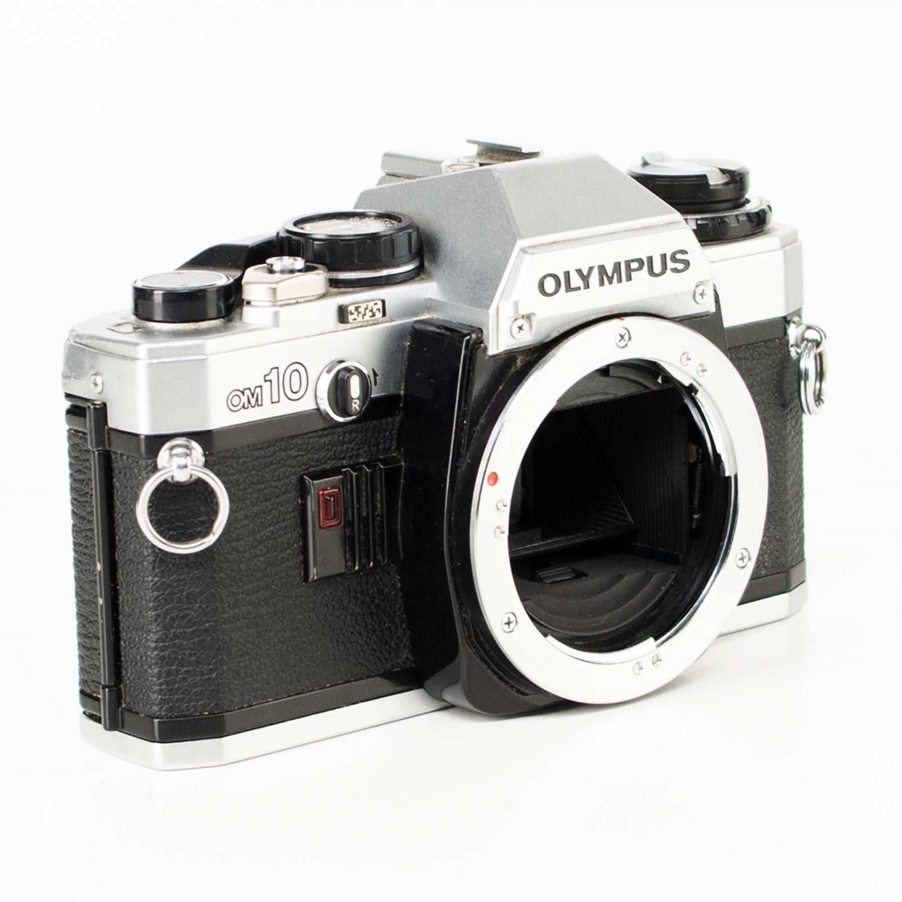 Olympus OM10 Camera | Zuiko auto-s 50mm f1.4 Lens | White | Japan | 1979 - 1987