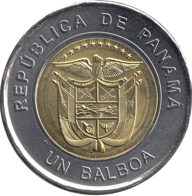 Panama 1 Balboa Coin | San Jose Church | KM165 | 2019