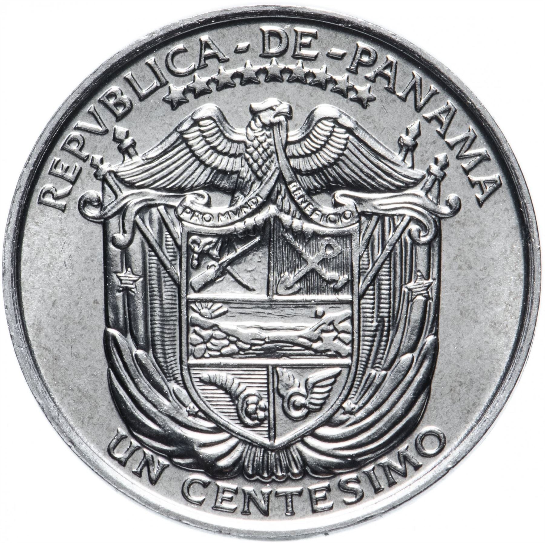 Panama 1 Centesimo Coin | FAO | Ship | Panama Canal | Corncob | KM132 | 2000