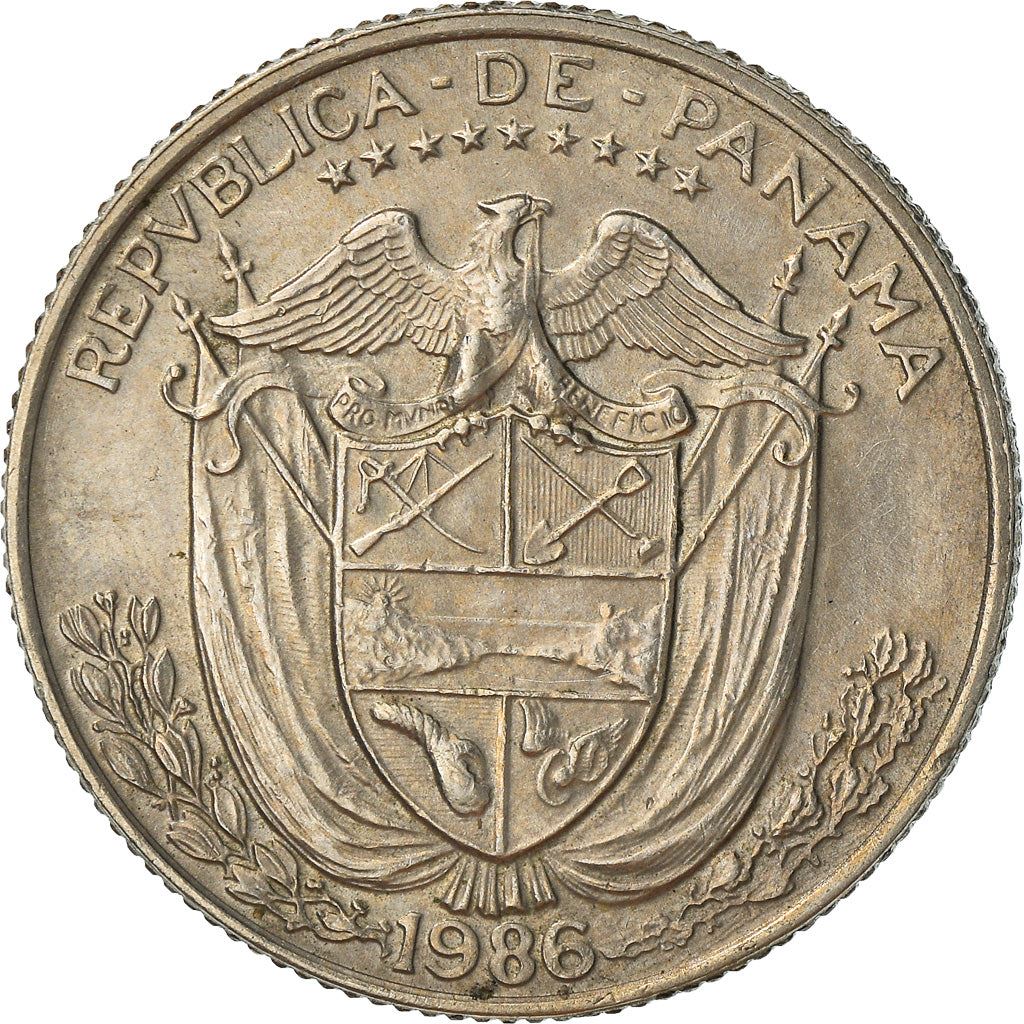 Panama 1/4 Balboa Coin | Vasco Nunez de Balboa | KM11.2a | 1966 - 1993