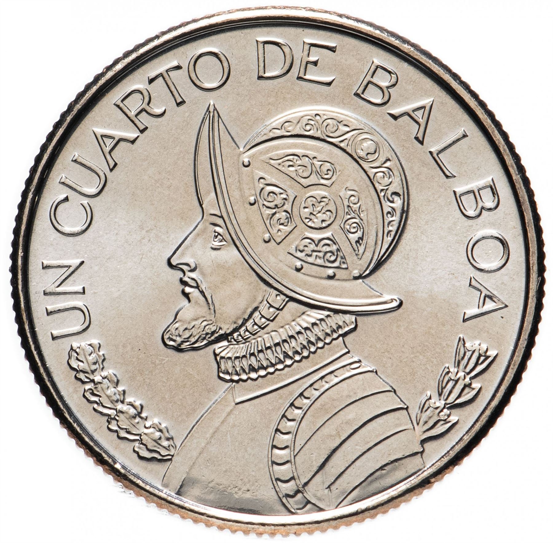 Panama 1/4 Balboa Coin | Vasco Nunez de Balboa | KM128 | 1996 - 2019