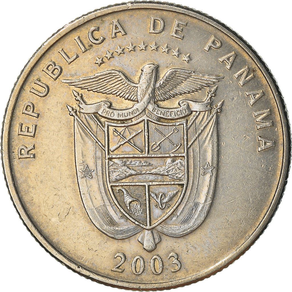 Panama | 25 Centesimos Coin | Ruins of Old Panama | Km:135 | 2003