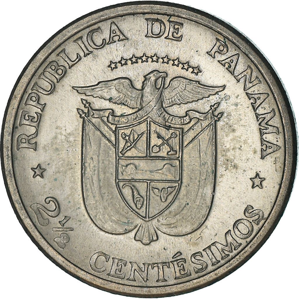 Panama 2.5 Centesimos Coin | FAO | KM32 | 1973 - 1975