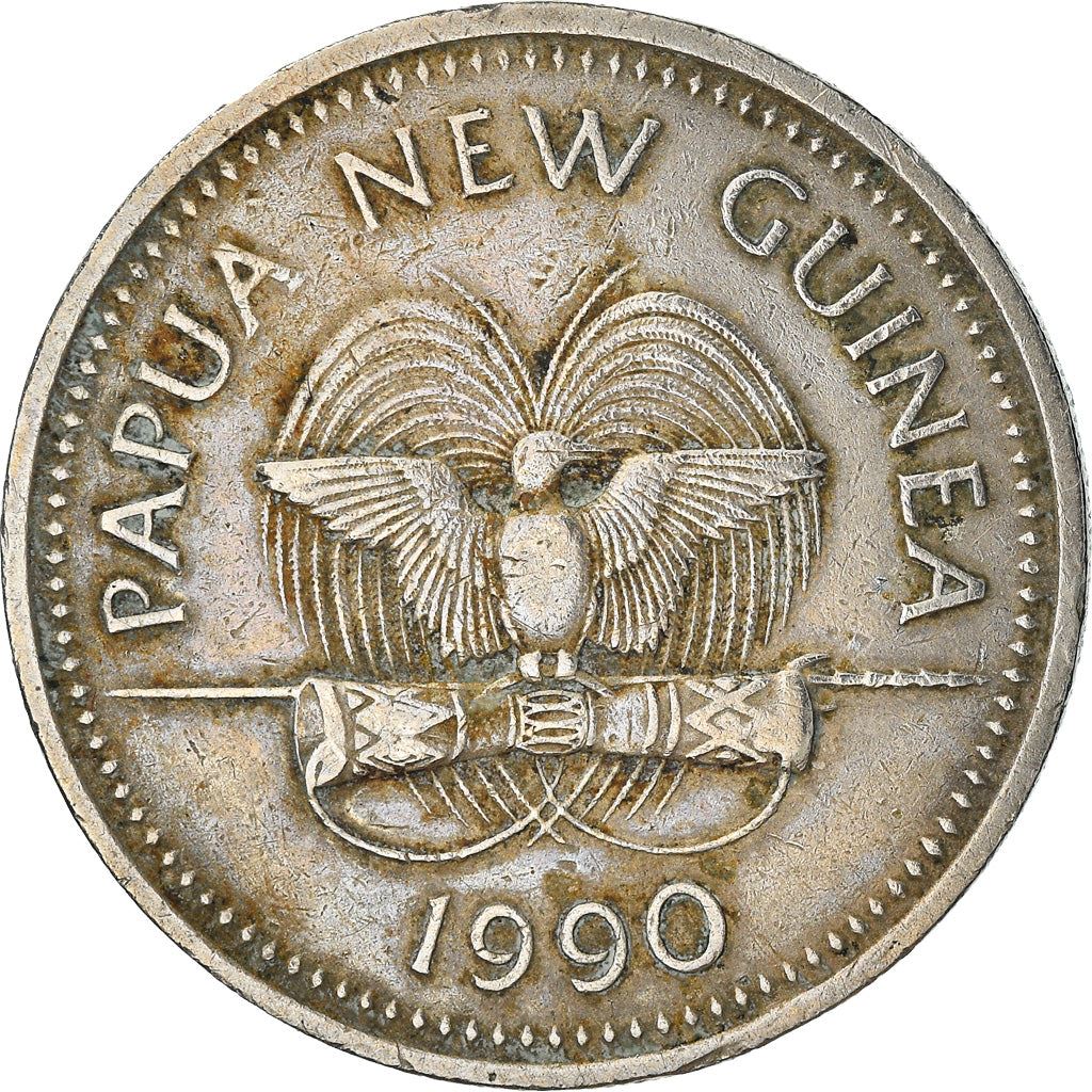 Papua New Guinea Coin Papua New Guinean | 20 Toea | Elizabeth II | Dwarf Cassowary | KM5 | 1975 - 1999