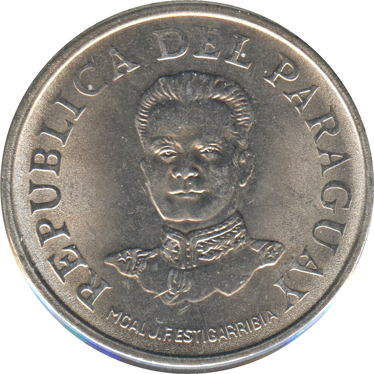 Paraguay 50 Guaranies Coin | Jose Felix Estigarribia | KM154 | 1975