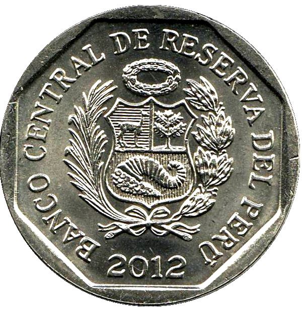 Peru | 1 Nuevo Sol Coin | Temple of Sol Vilcashuaman | KM364 | 2012