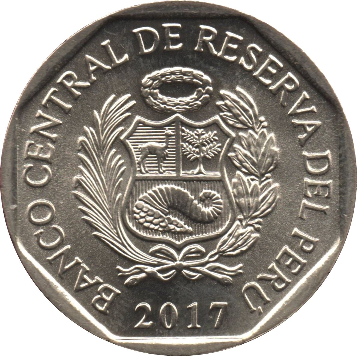 Peru | 1 Sol Coin | Tumbes Crocodile | KM404 | 2017