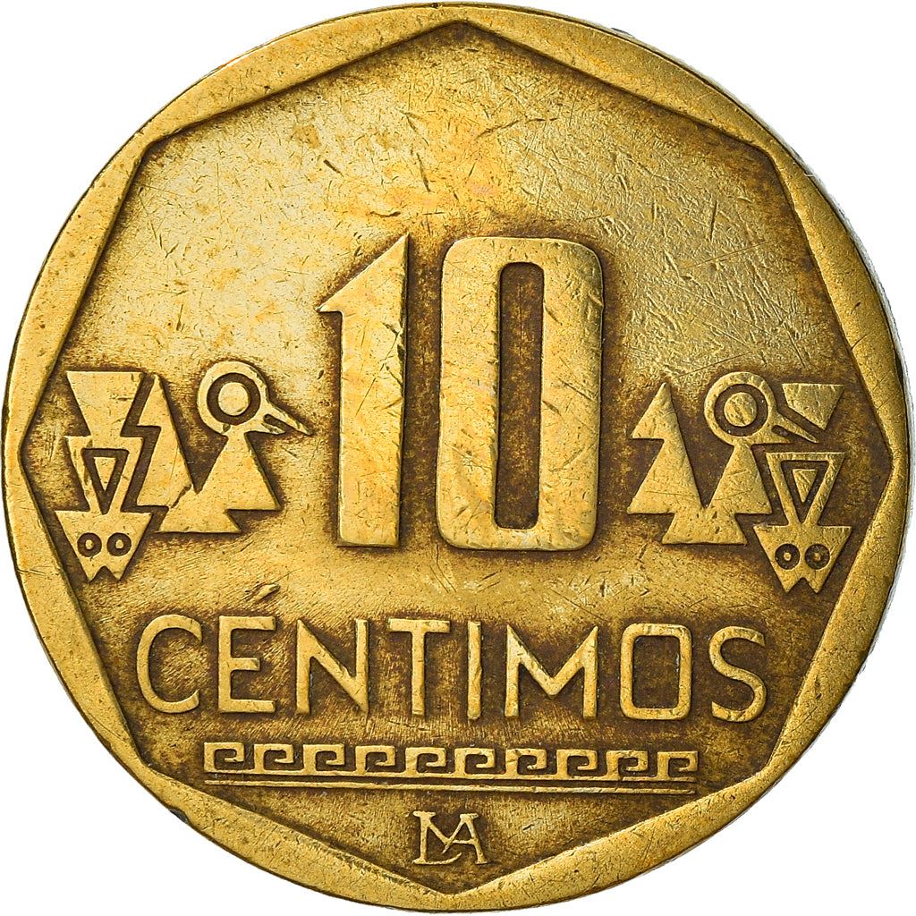 Peru 10 Céntimos Coin | KM305.4 | 2001 - 2021