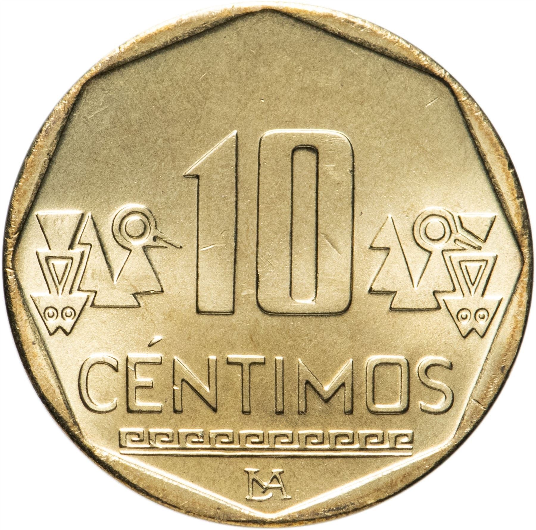 Peru 10 Centimos | KM305 | 1991 - 2000