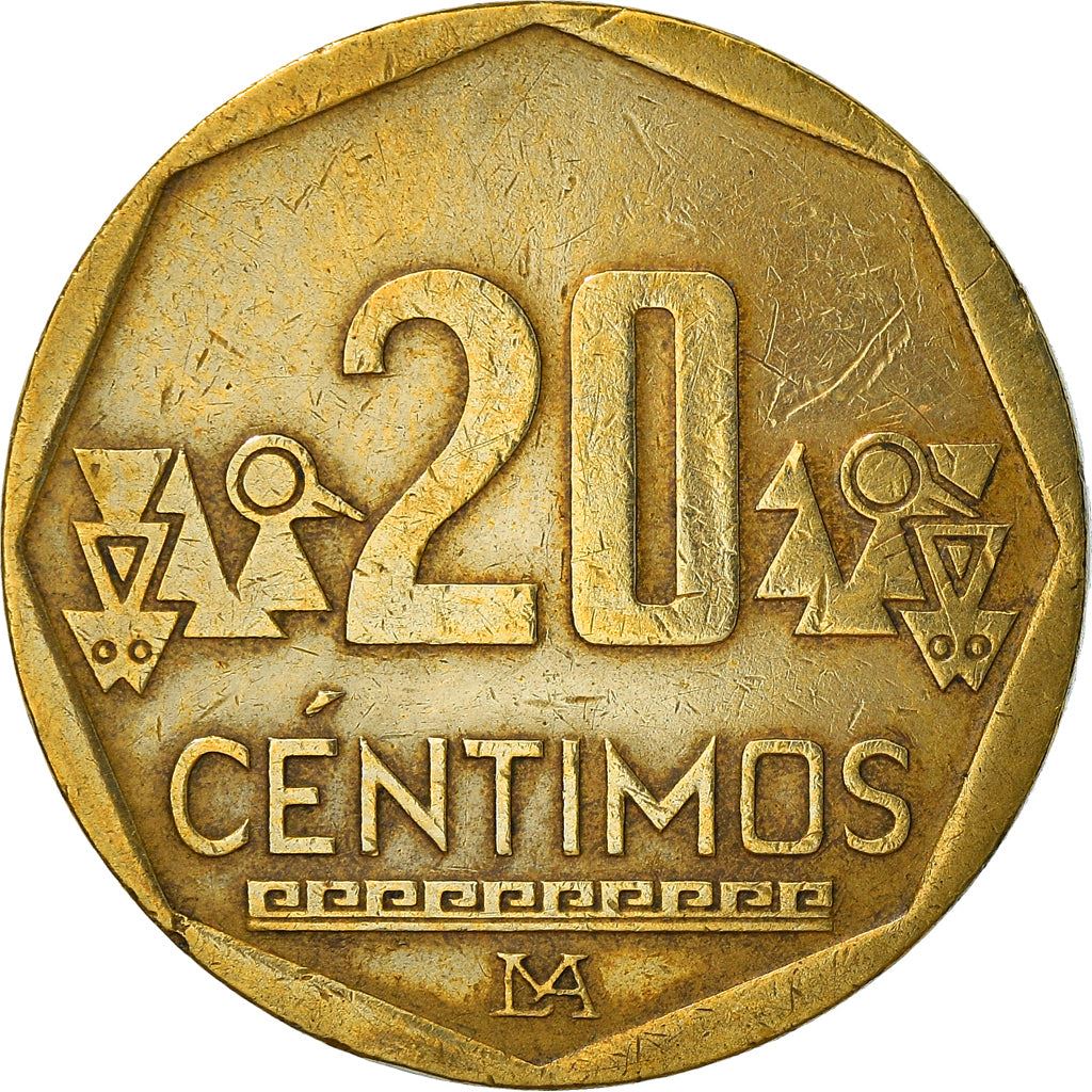 Peru 20 Céntimos Coin | KM306.4 | 2001 - 2021