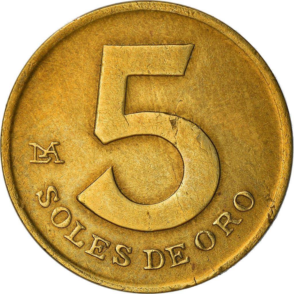 Peru 5 Soles de Oro Coin | KM271 | 1978 - 1983