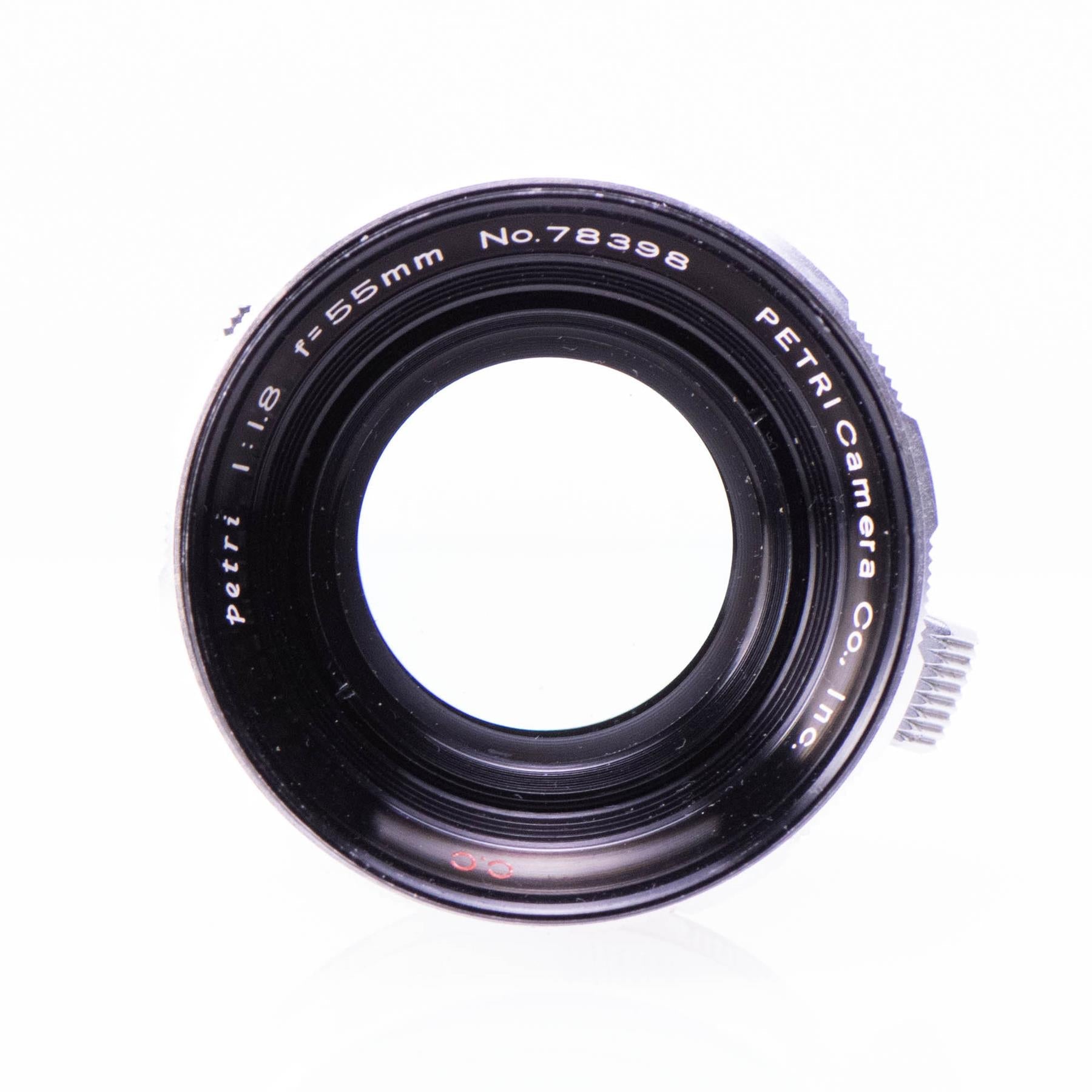 Petri Flex 7 Camera | 55mm f1.8 lens | Breech-lock mount | White | Japan | 1964