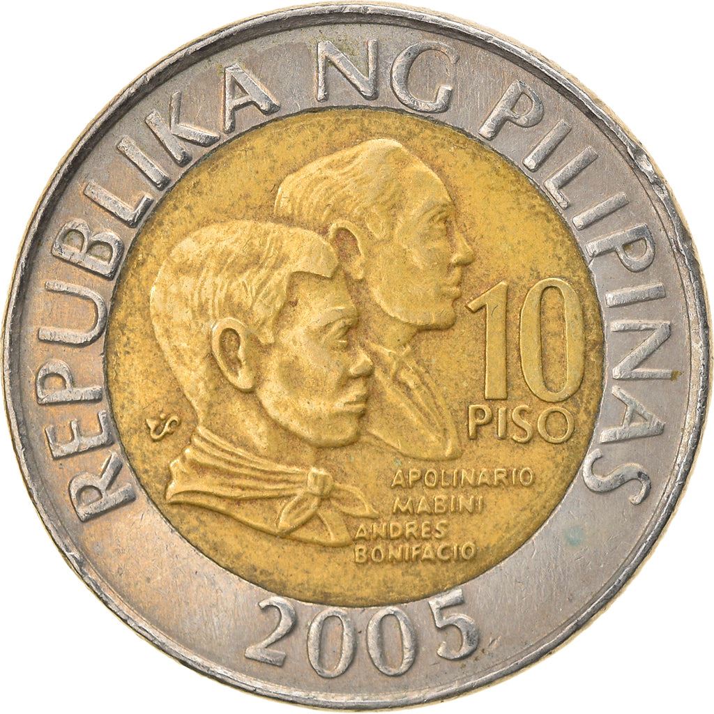 Philippines 10 Piso Apolinario Mabini Coin KM278 2000 - 2017