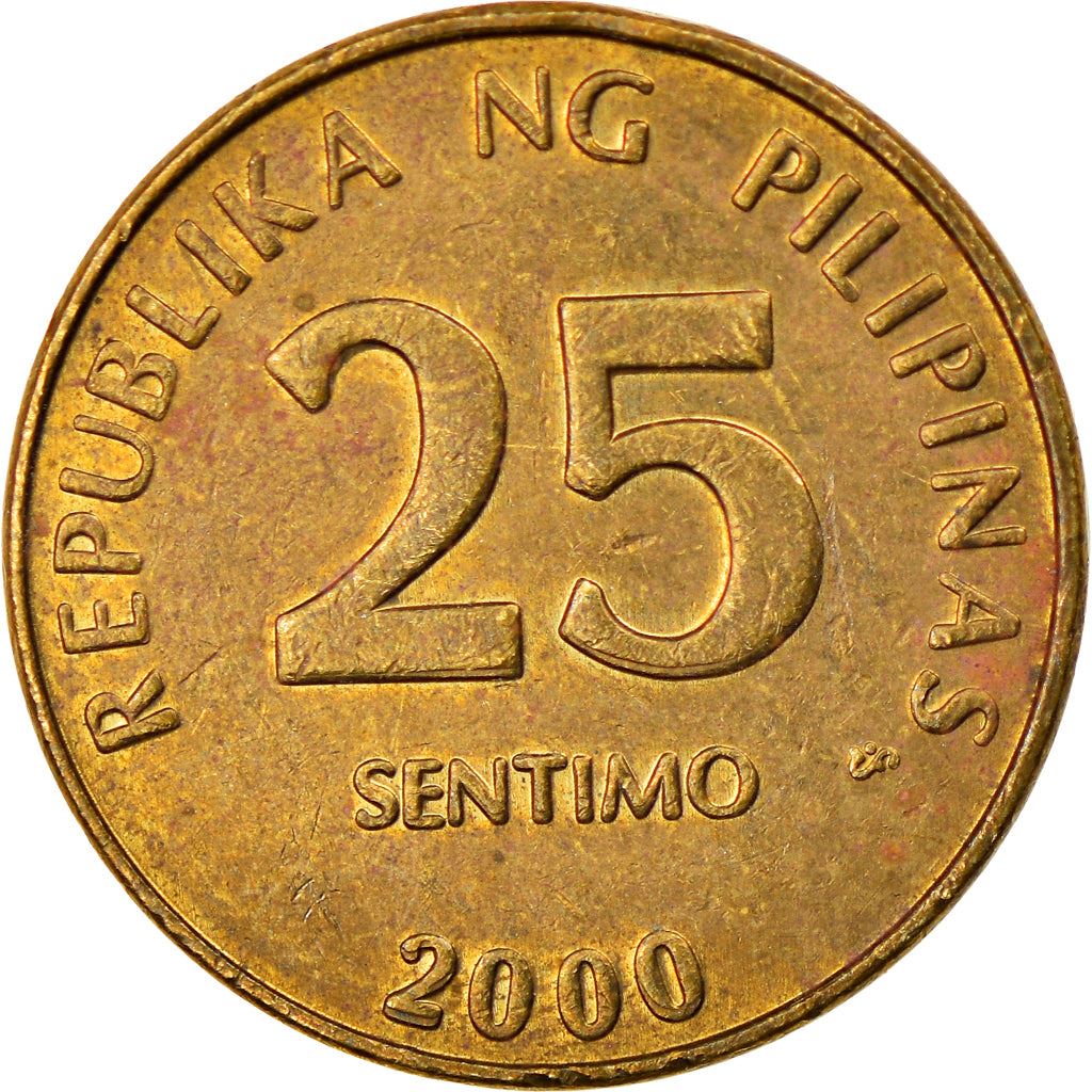 Philippines 25 Sentimo Coin KM271 1995 - 2003