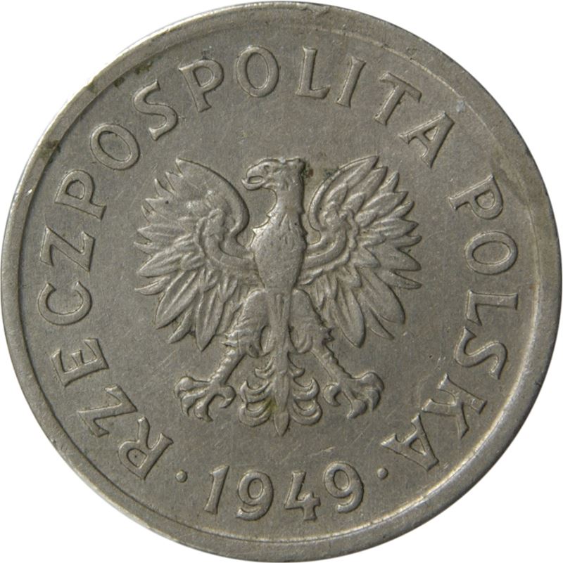 Poland | 10 Groszy Coin | Eagle | KM42 | 1949