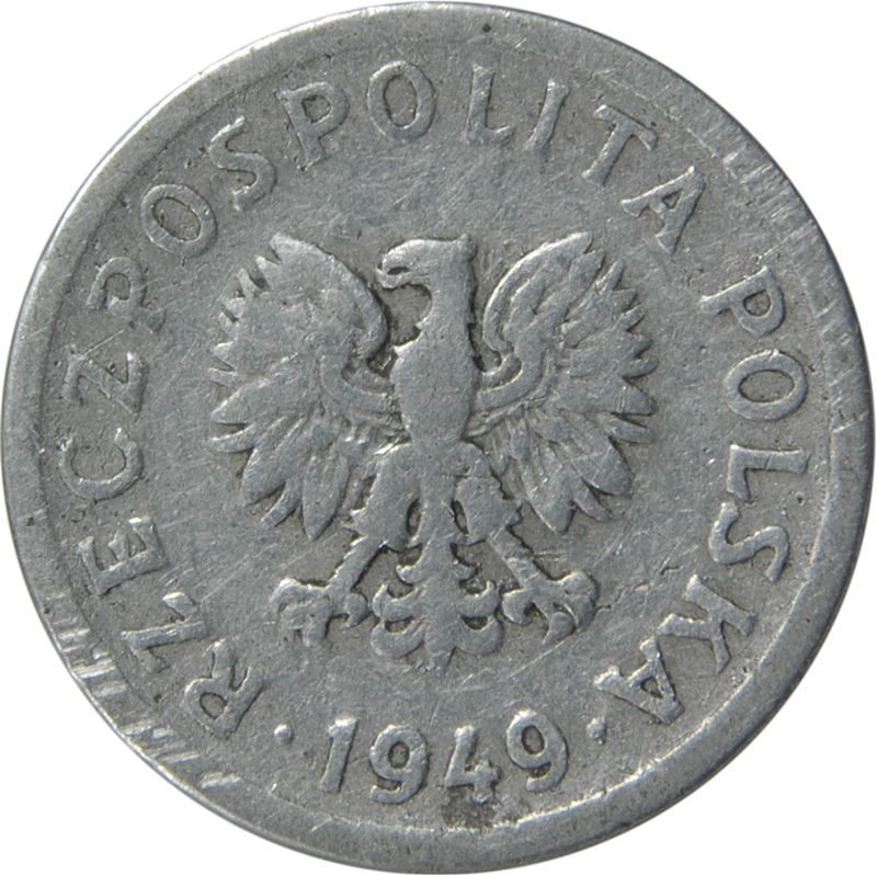 Poland | 10 Groszy Coin | Eagle | KM42a | 1949