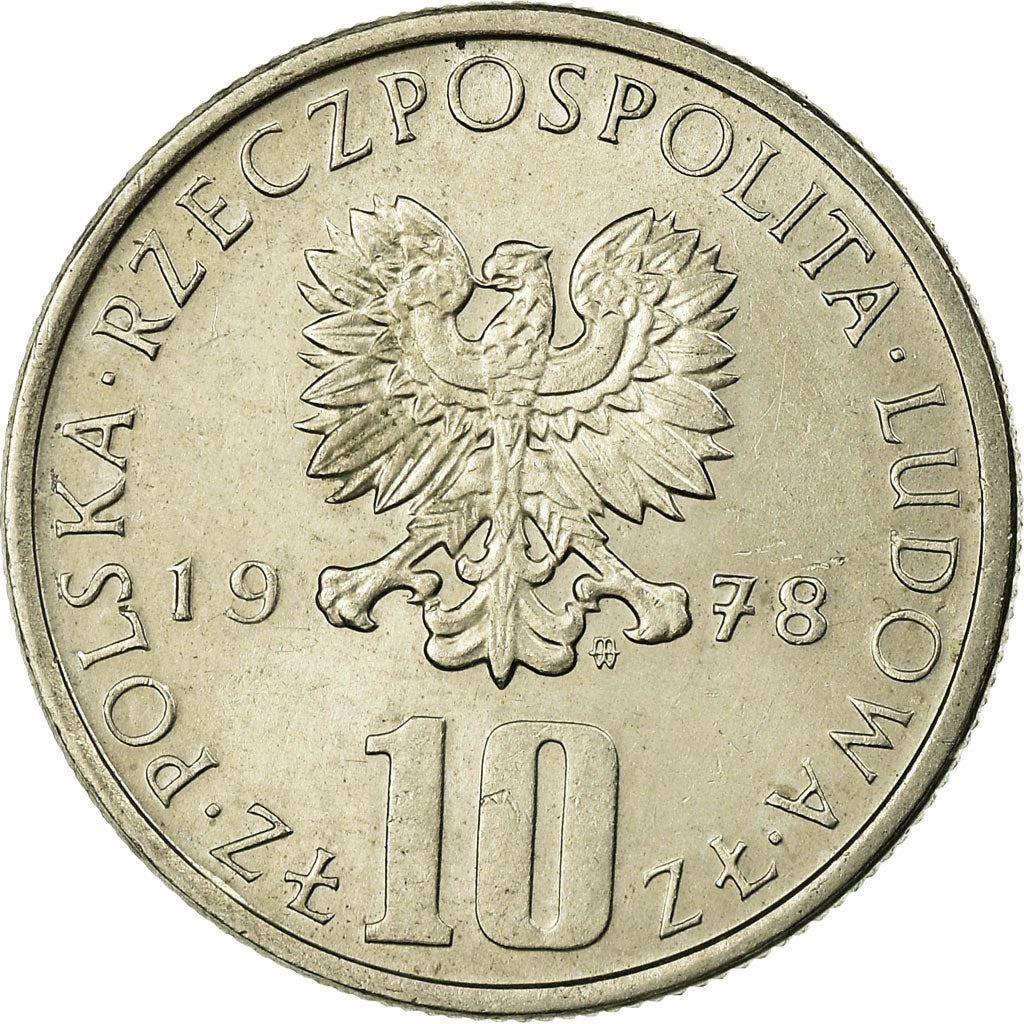 Poland | 10 Złotych | Bolesław Prus | Eagle | KM73 | 1975 - 1984