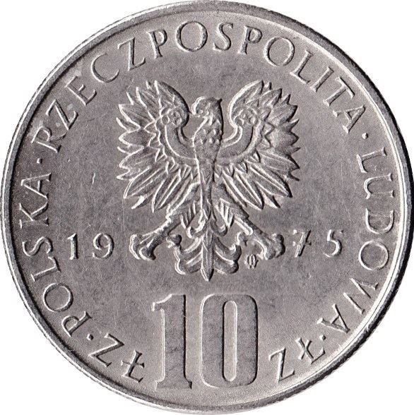 Poland | 10 Złotych | Bolesław Prus | Eagle | KM73 | 1975 - 1984