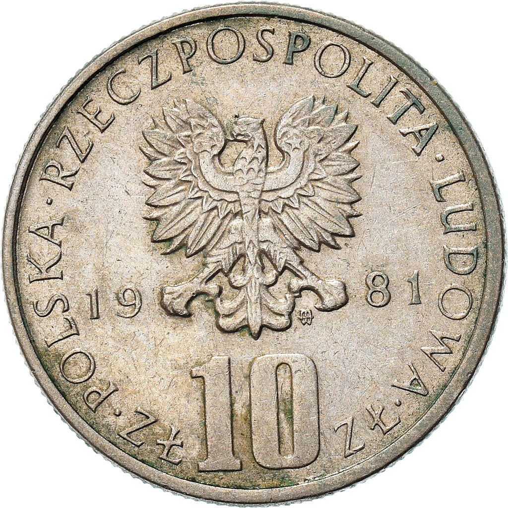 Poland | 10 Złotych | Bolesław Prus | Eagle | KM73 | 1975 - 1984