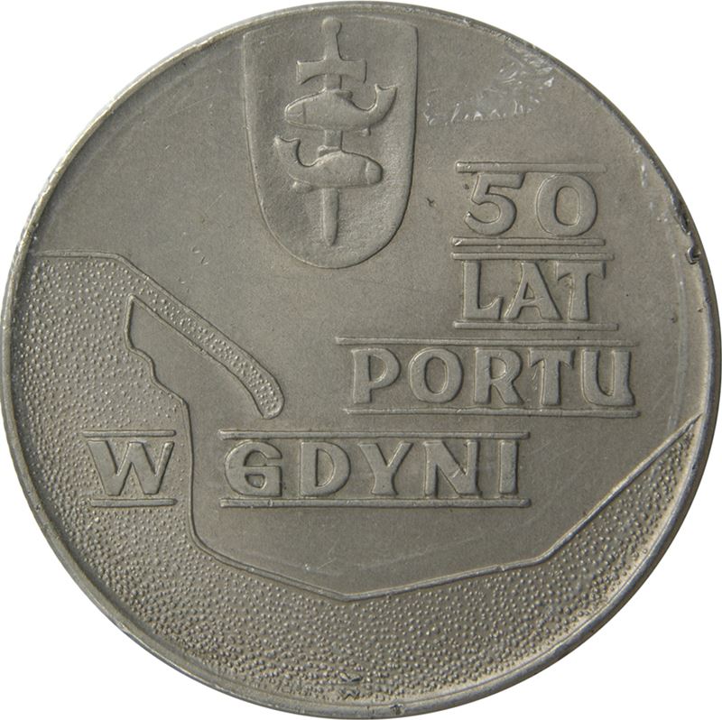 Poland | 10 Złotych Coin | Gdynia Seaport | Eagle | KM65 | 1972