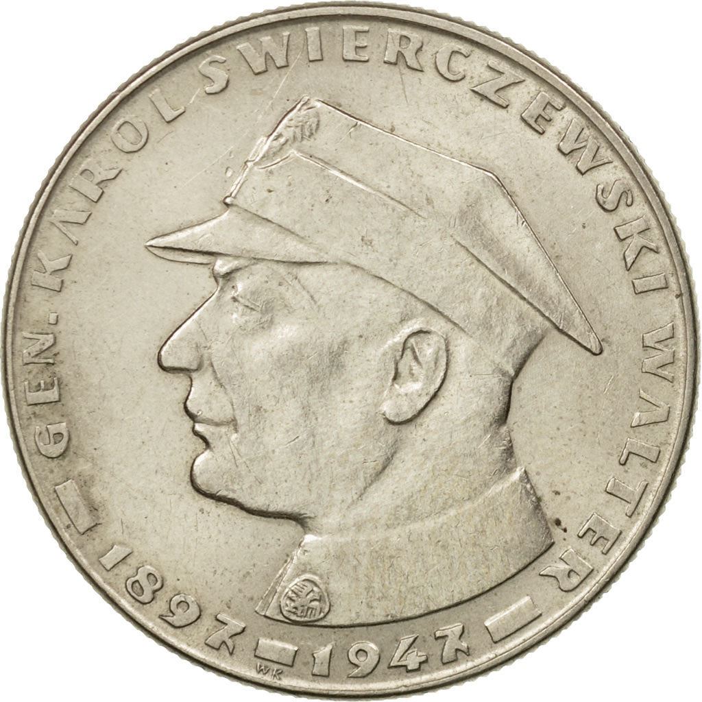 Poland | 10 Zlotych Coin | General Karol Swierczewski | Eagle | KM58 | 1967