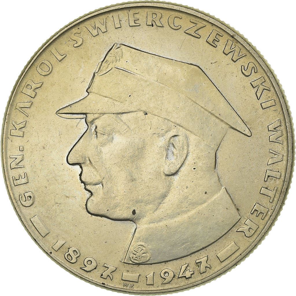 Poland | 10 Zlotych Coin | General Karol Swierczewski | Eagle | KM58 | 1967