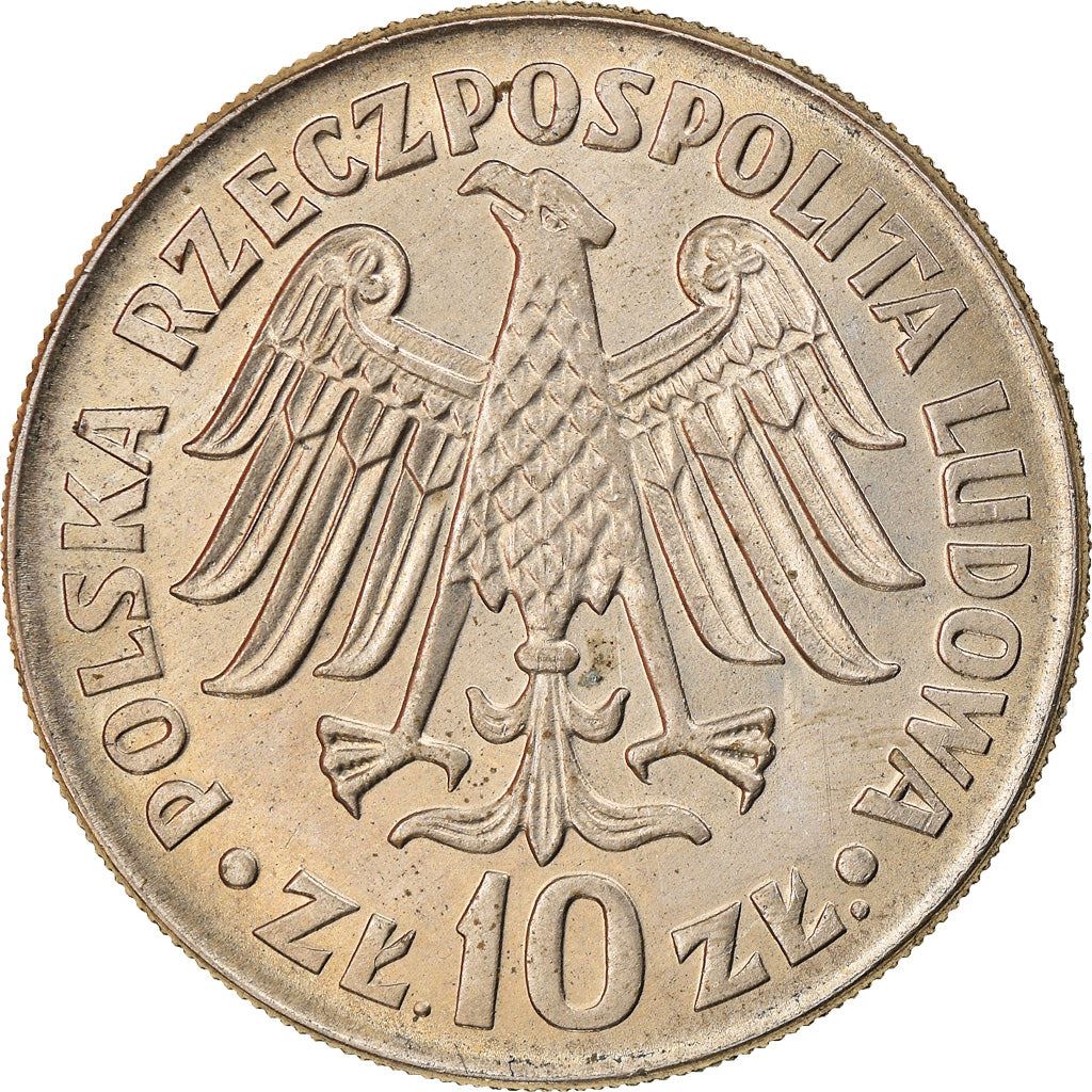 Poland | 10 Złotych Coin | Kazimierz Wielki | Eagle | KM52.1 | 1964