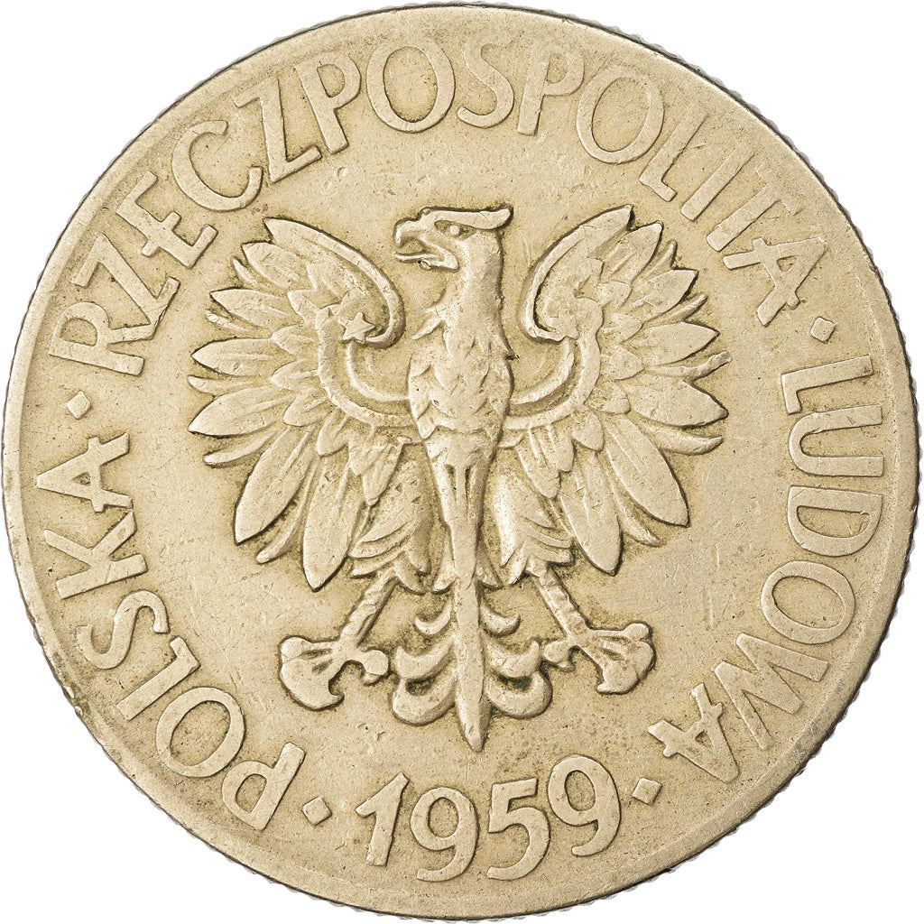 Poland | 10 Złotych Coin | Tadeusz Kościuszko | Eagle | KM50 | 1959 - 1966