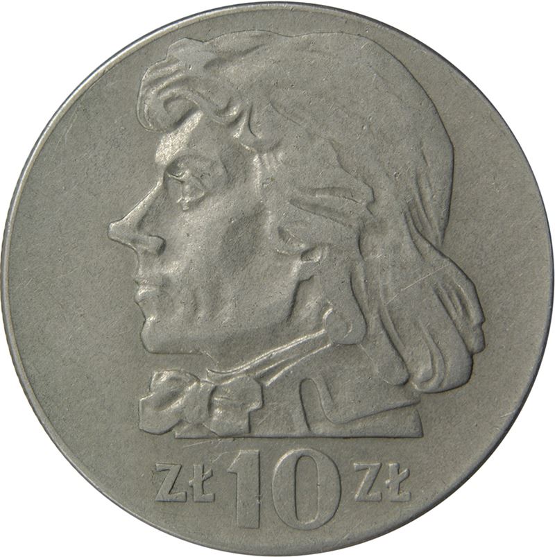 Poland | 10 Złotych Coin | Tadeusz Kościuszko | Eagle | KM50a | 1969 - 1973