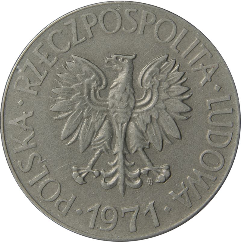 Poland | 10 Złotych Coin | Tadeusz Kościuszko | Eagle | KM50a | 1969 - 1973