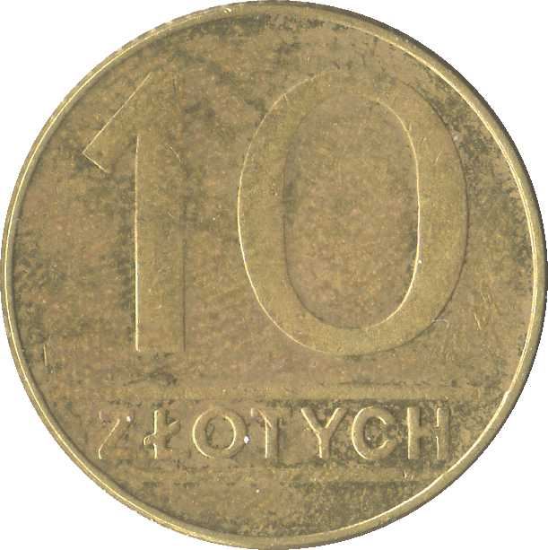 Poland | 10 Złotych | Eagle | KM152.2 | 1989 - 1990