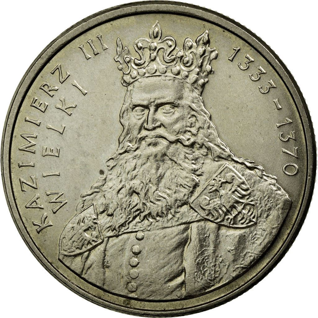 Poland | 100 Złotych Coin | Kazimierz III Wielki | Eagle | KM167 | 1987