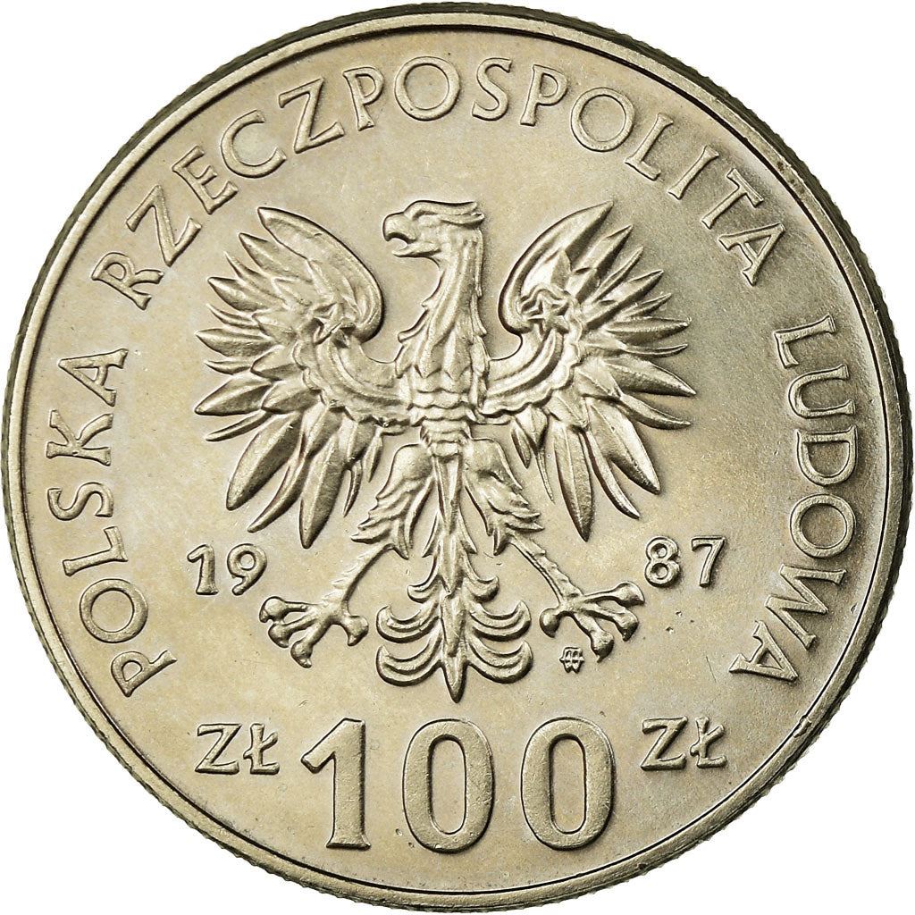 Poland | 100 Złotych Coin | Kazimierz III Wielki | Eagle | KM167 | 1987