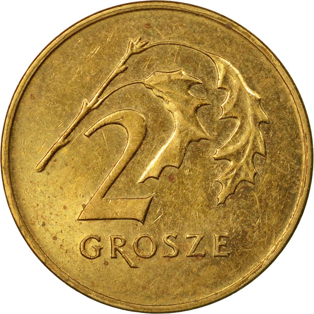 Poland | 2 Grosze | Oak Leaf | Eagle | KM277 | 1990 - 2014