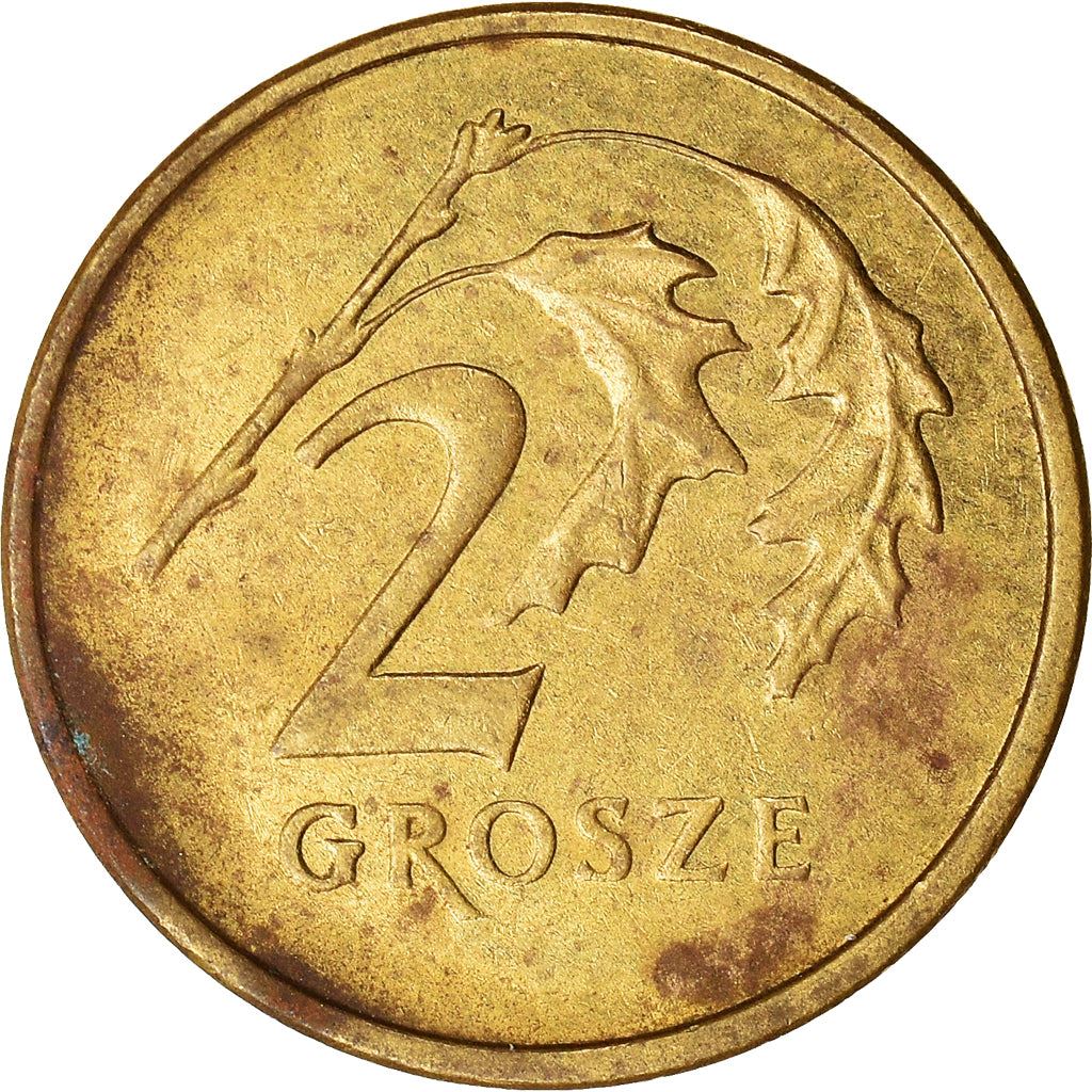 Poland | 2 Grosze | Oak Leaf | Eagle | KM277 | 1990 - 2014