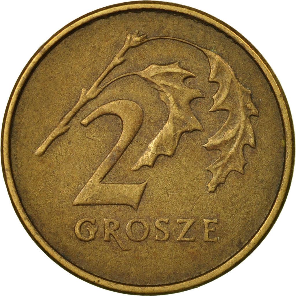 Poland | 2 Grosze | Oak Leaf | Eagle | KM277 | 1990 - 2014